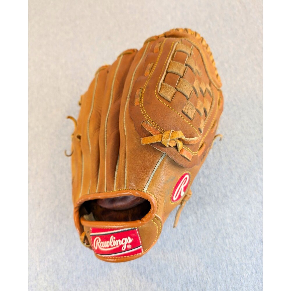 Rawlings RBG60 11.5 Brown Leather Baseball Glove Basket Web Left Hand